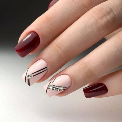 Маникюр со стразами 2022 (+300 фото): новые шикарные идеи дизайна ногтей