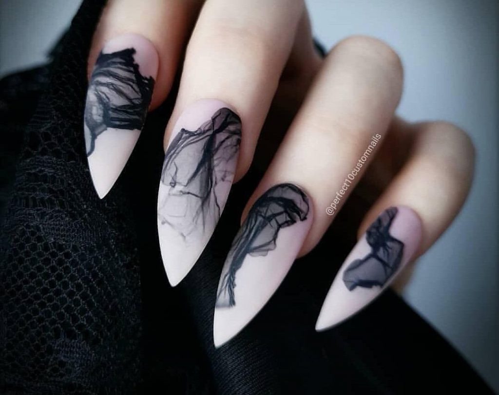 Красивые ногти вуаль