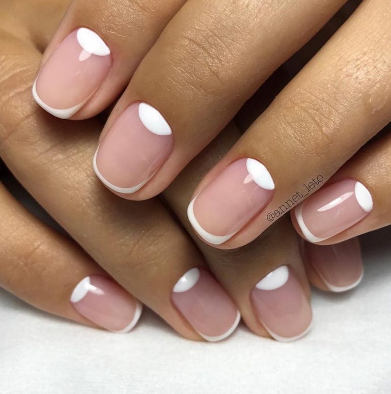 Френч на короткие ногти Френч на короткие ногти