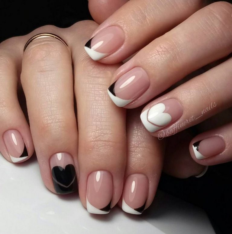 Френч на короткие ногти Френч на короткие ногти