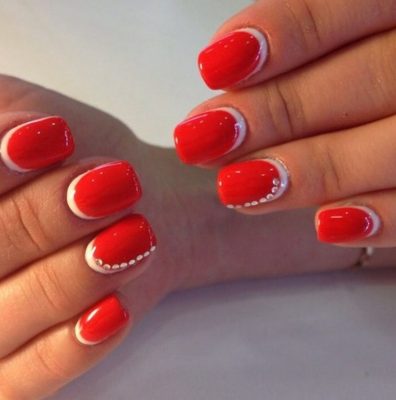 Френч с полосками 2023 техника выполнения и 80 фото