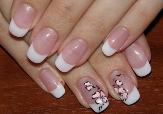 маникюр разные руки Френч маникюр разные руки Френч