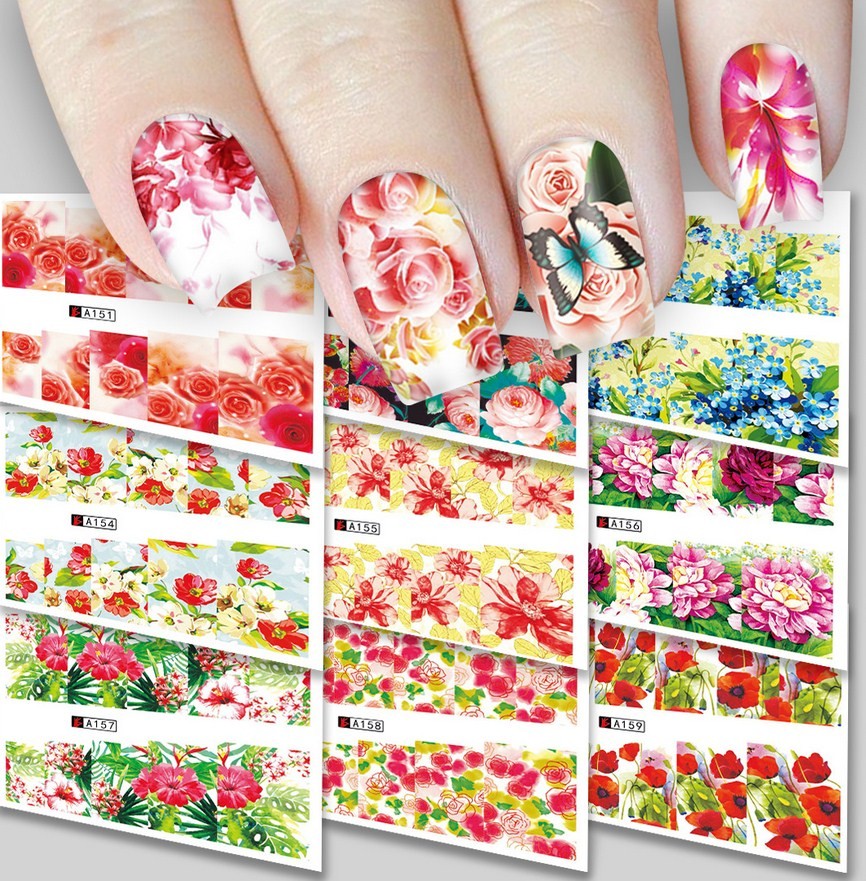 Маникюр с цветами - 395 фото идей на длинные и короткие ногти