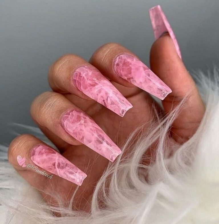 Ногти коралловые с серебром Ногти коралловые с серебром