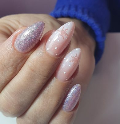 маникюр с надписями на длинные ногти 