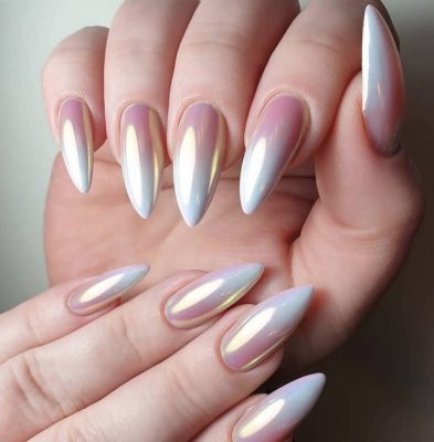 Квадратные ногти с надписями