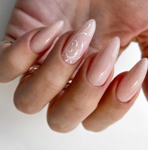 выкладной френч с блёстками, стразами выкладной френч с блёстками, стразами