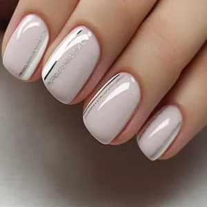 Маникюр в нежных тонах Квадрат