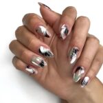 маникюр френч на розовой базе шаг 1 нанесение базы