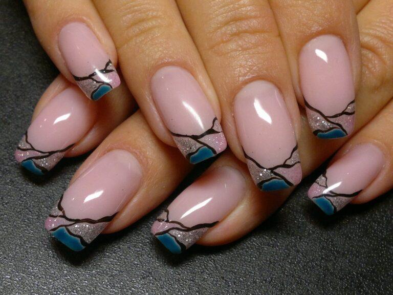 Молочный френч - 10 трендов 2023 года и фото-идеи абстрактный дизайн