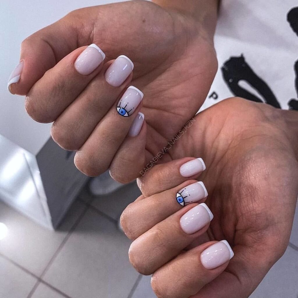 Белый френч на молочной базе