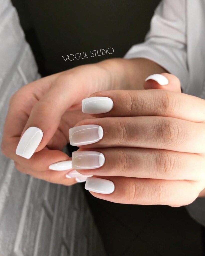 Белый френч на молочной базе