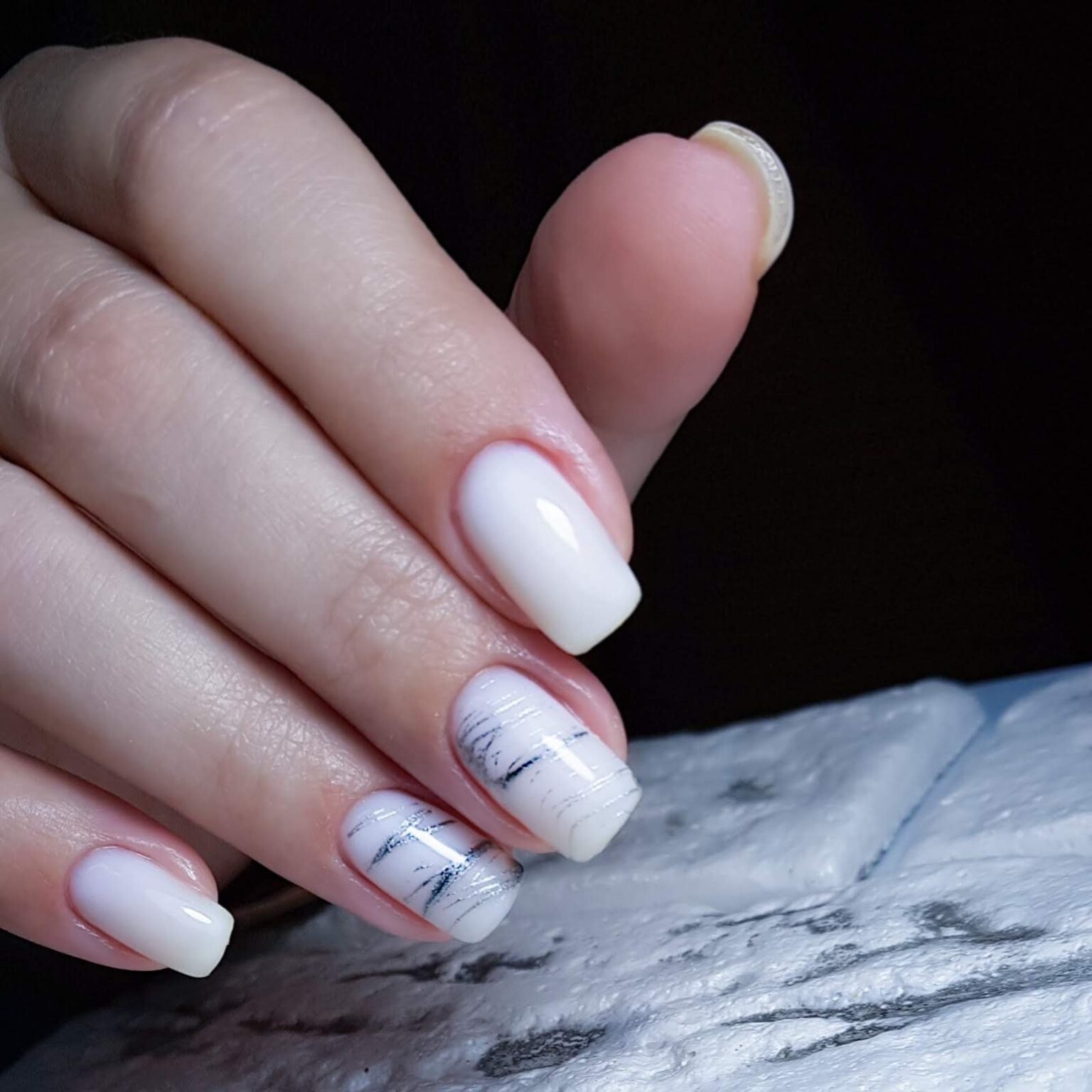 Белый френч на молочной базе