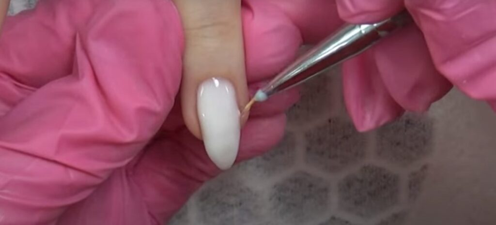 Как делать молочный френч - краткая техника + видео Основа