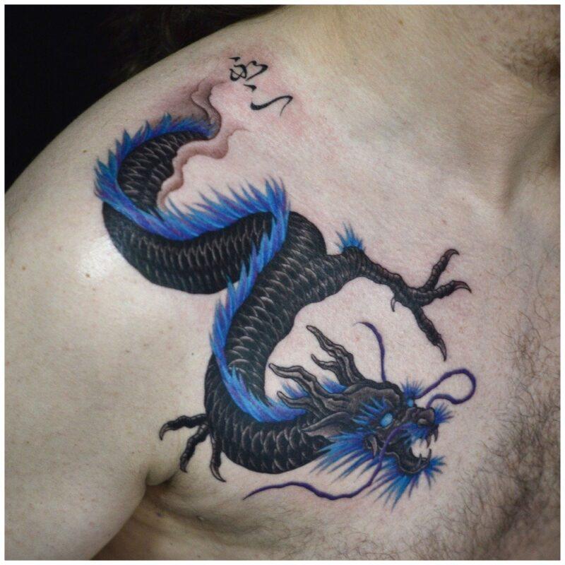 Какие татуировки у парней самые популярные дракон