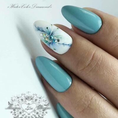 Лазурно-бирюзовый и голубой