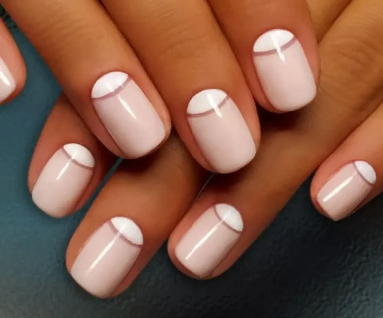 Молочный френч - 10 трендов 2023 года и фото-идеи с лунным дизайном