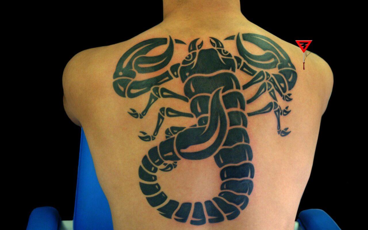 Крутые и современные эскизы мужских татуировок в 2023 Тату скорпион