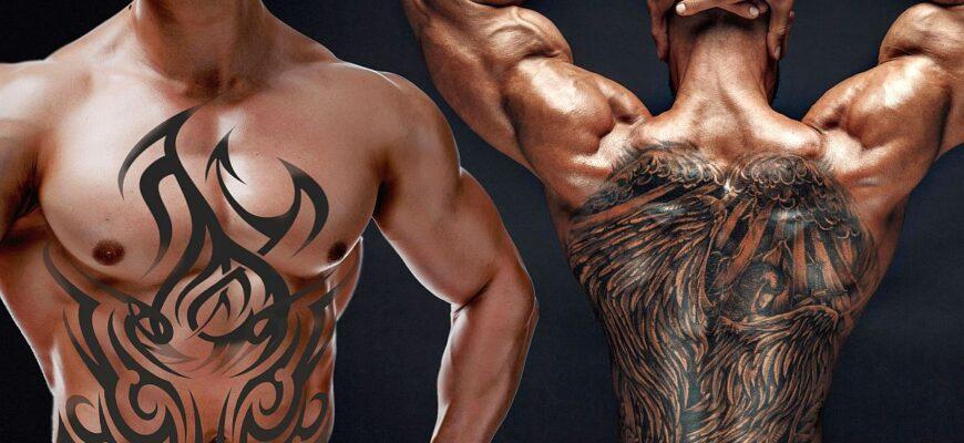 400+ эскизов мужских татуировок (крутые легкие и интересные тату)